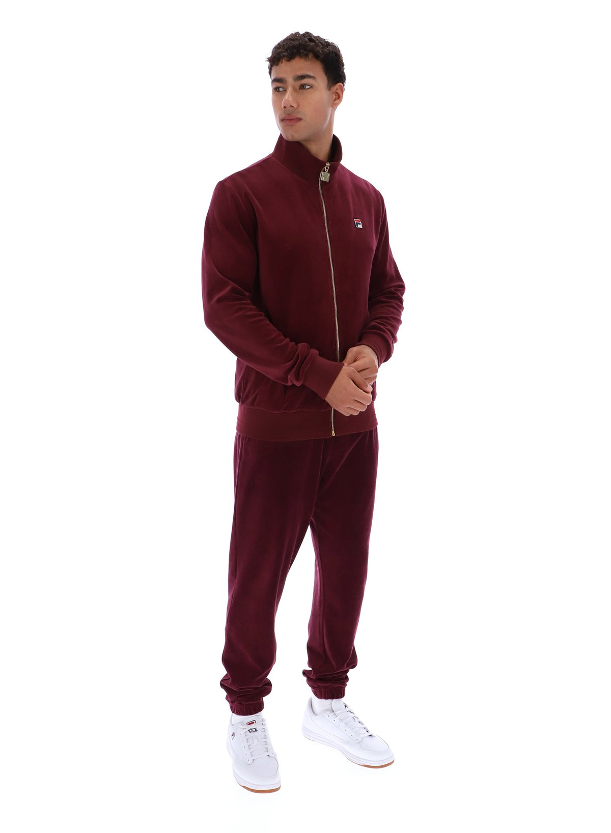 Fig Nero Velour Track Top