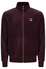 Displays the Fudge 'FILA' branded Nero 2 Velour Jacket
