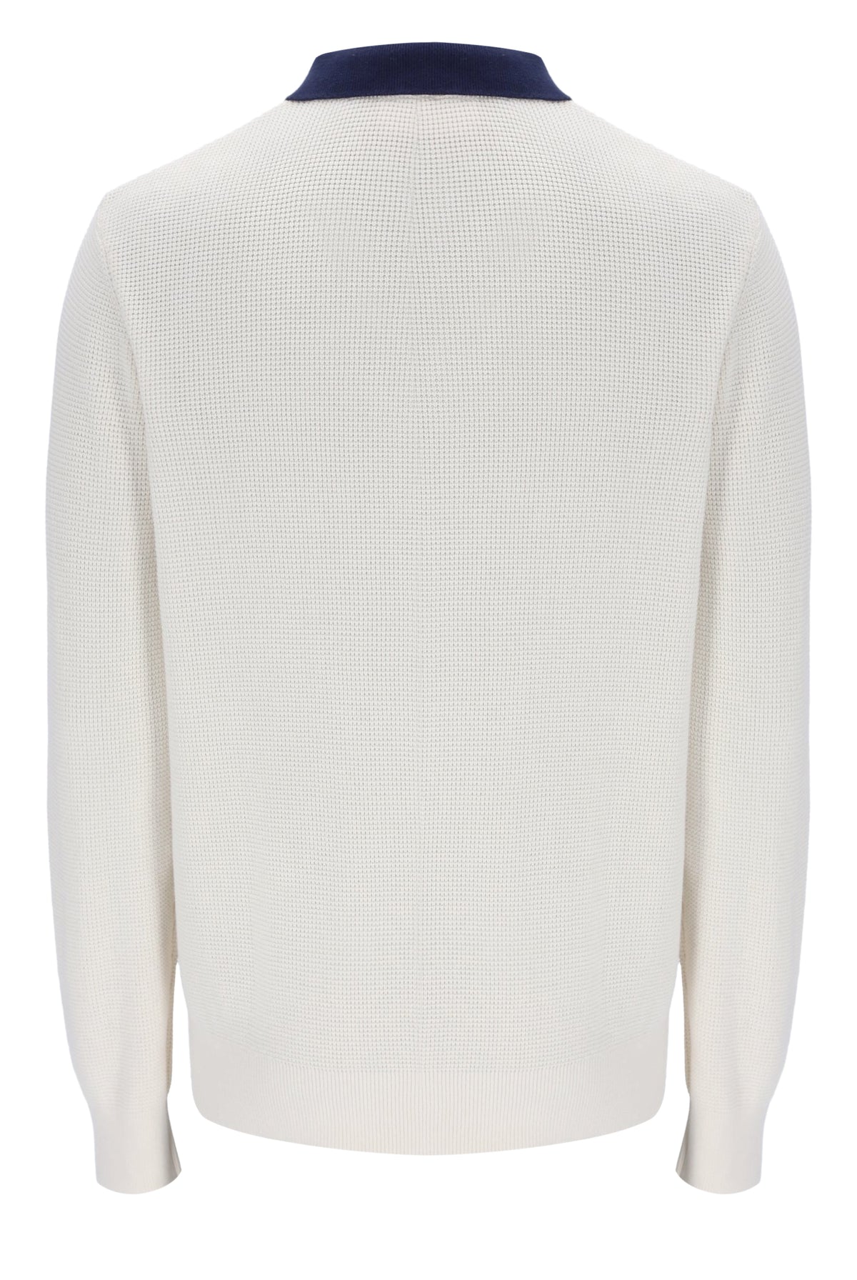 Gardenia Nowell Waffle Knit Long Sleeve Polo