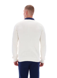 Gardenia Nowell Waffle Knit Long Sleeve Polo
