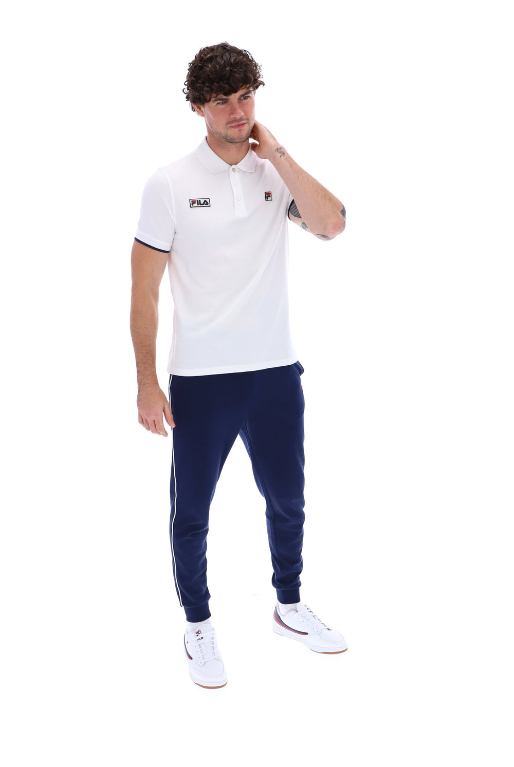 Pablo Three Button Tipped Rib Basic Polo