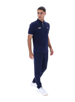 Pablo Three-Button Tipped Rib Polo Shirt
