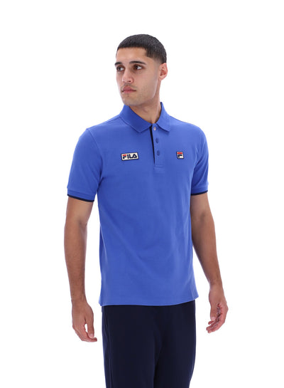 Pablo Three-Button Tipped Rib Polo Shirt