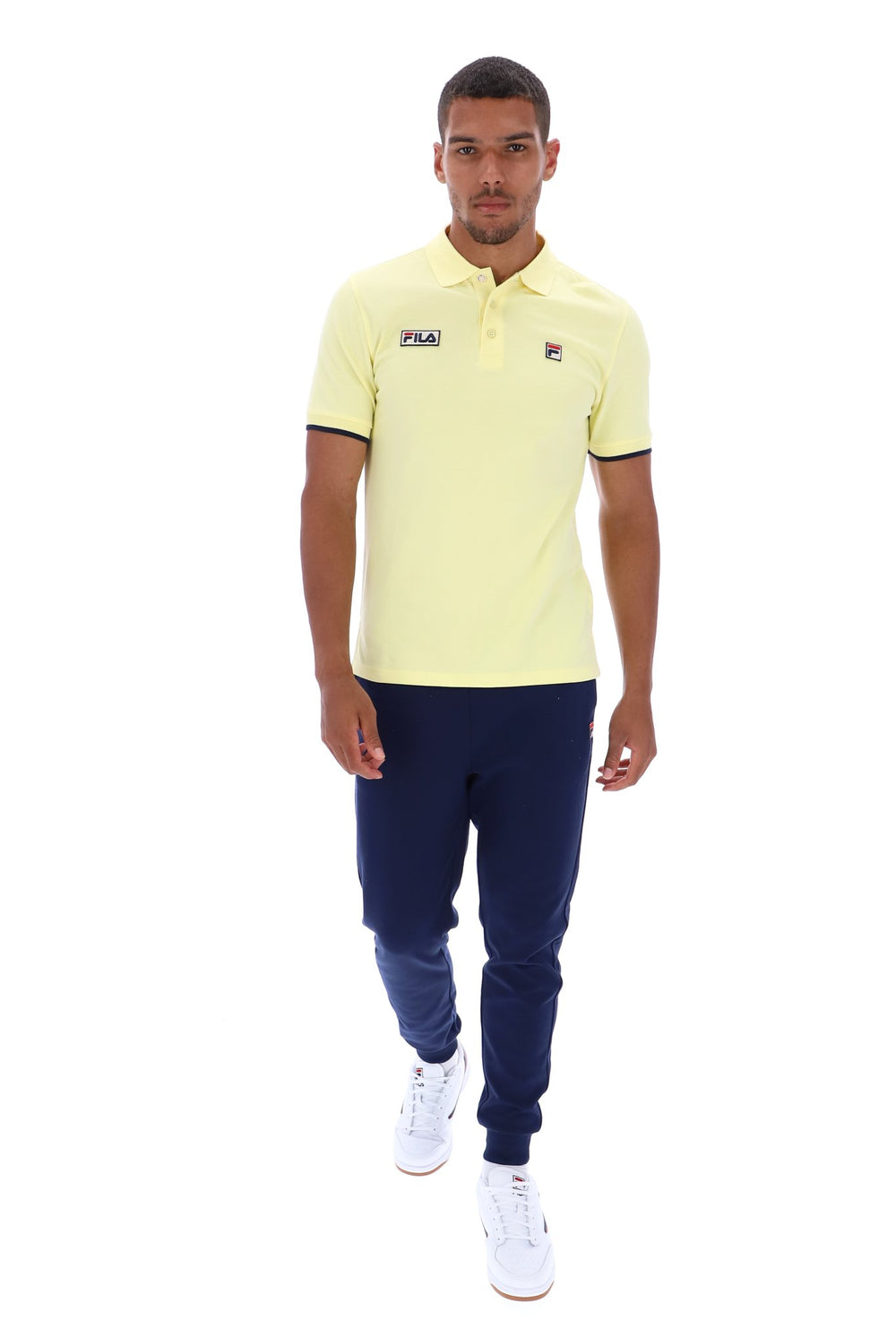 Pablo Three Button Tipped Rib Basic Polo