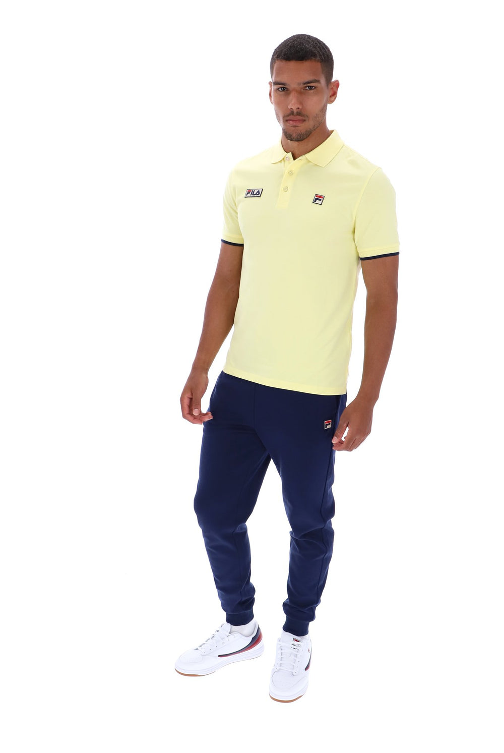 Pablo Three Button Tipped Rib Basic Polo