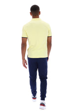 Pablo Three Button Tipped Rib Basic Polo