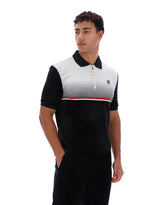 Paco Zip Up Velour Polo