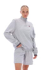 Ramy F Box 1/4 Zip With Yarn Dye Cuff