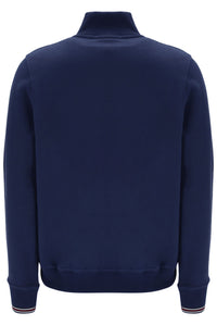 Navy blue jumper against a white background