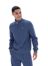Vintage Indigo Ramy F-Box 1/4 Zip Up Jumper