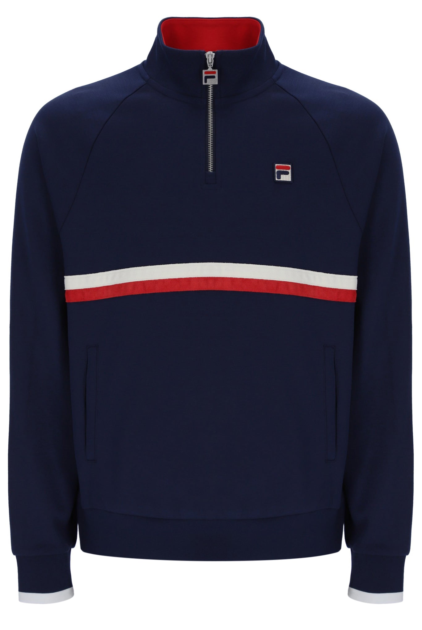 Fila Navy Rolando 1/4 Zip Neck Sweatshirt – Fila UK