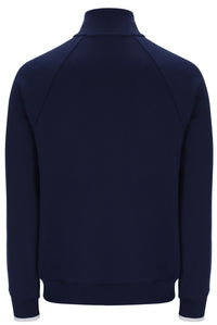 Displays the Navy 'Fila' branded Rolando 1/4 Zip Neck Sweatshirt