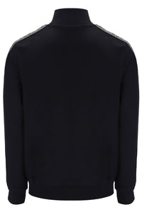 Black Roman Full Zip Jacket with Tape Detail