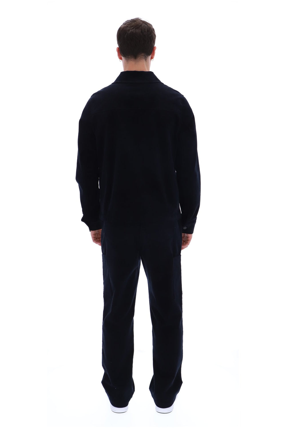 Black Roman Corduroy Over Shirt