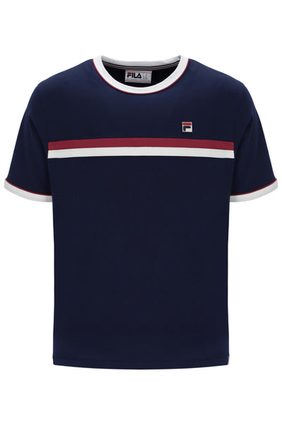 Fila Navy Rosario Tee with Terry Stripes