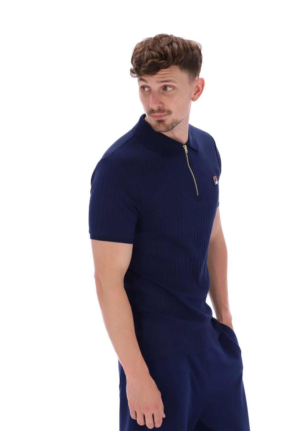 Rufus Textured Stripe Polo