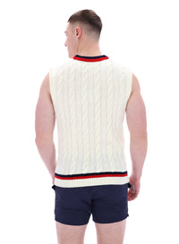 Gardenia Rufus Archive Cable Knit Vest