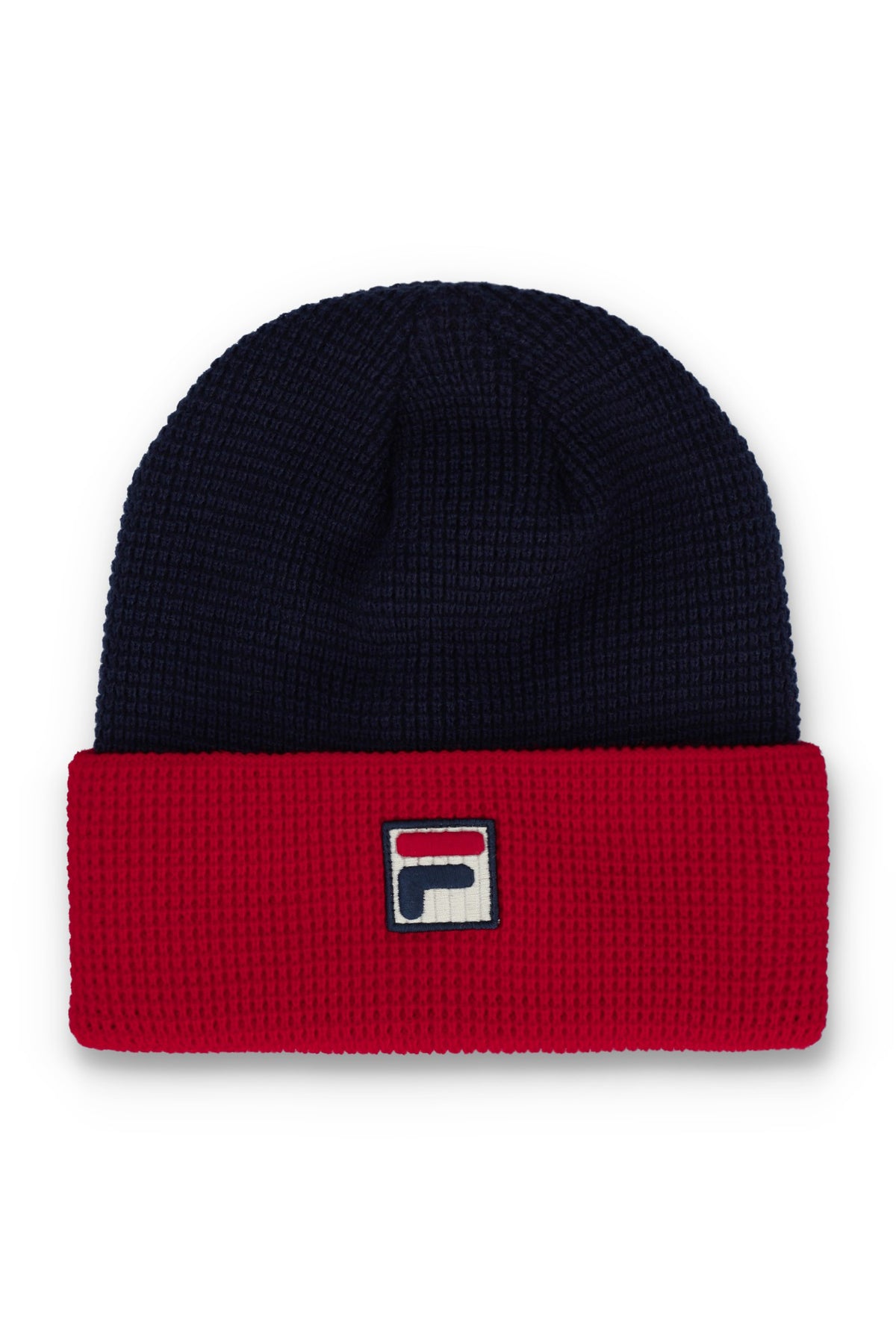 Fila Navy Rune Colourblock Turn-Up Beanie