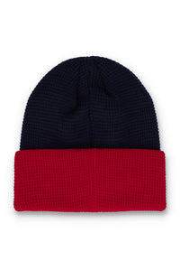 Fila Navy Rune Colourblock Turn-Up Beanie