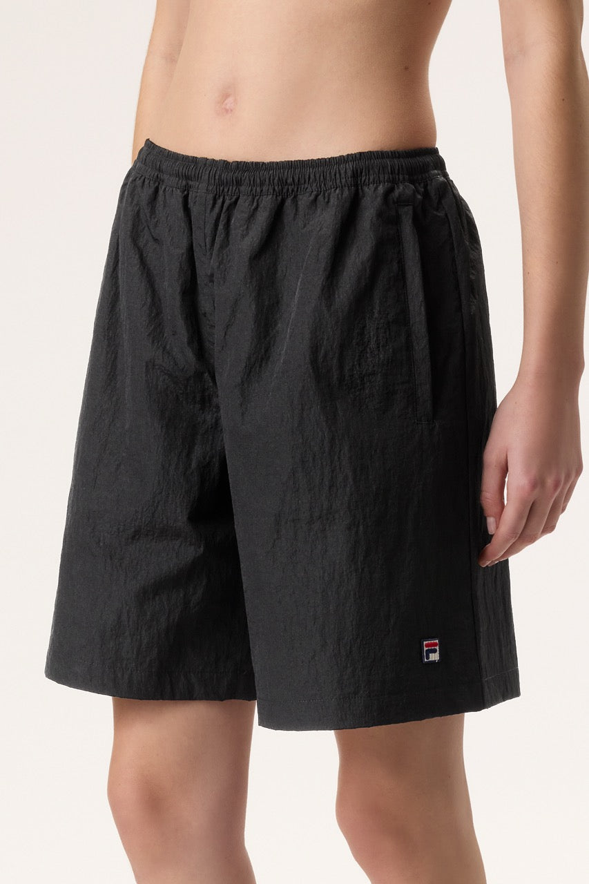 Fila Black Crinkle Shorts