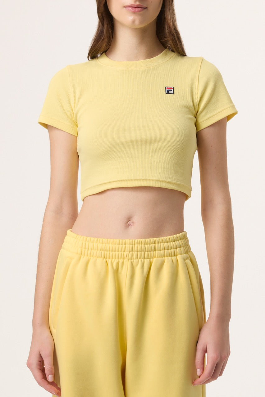 fila women's yellow top