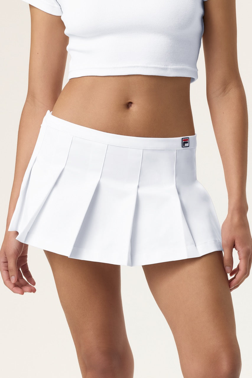 Fila White Pleated Skirt