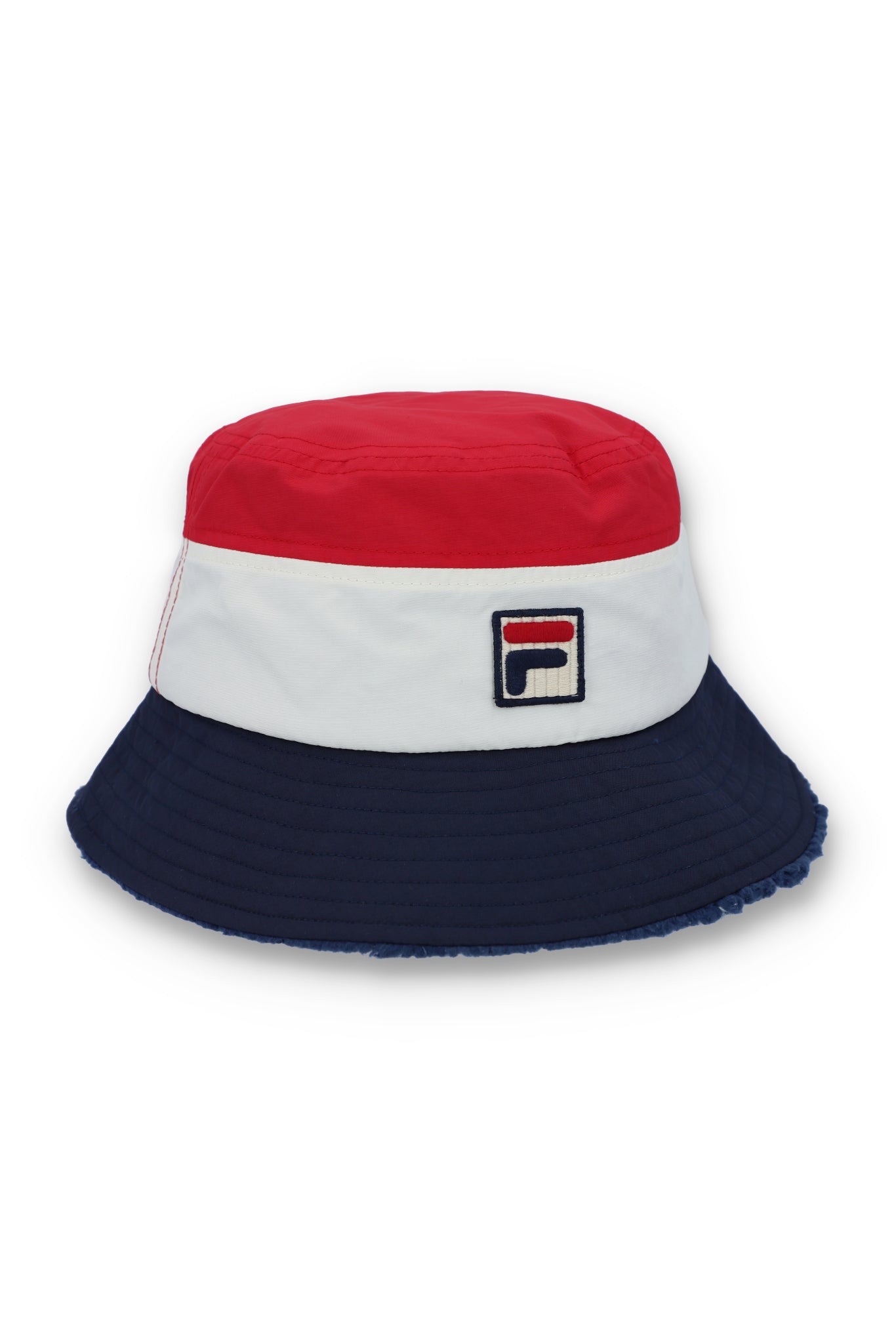 Reeds Sherpa Lined Tri Colour Bucket Hat Fila UK