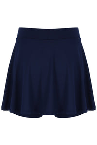 Navy blue skirt on a white background