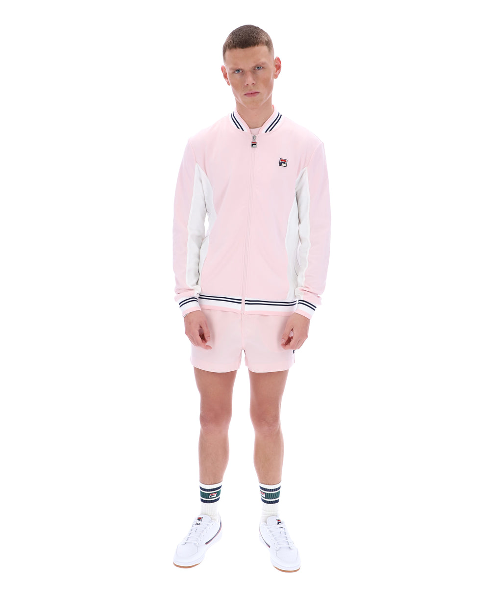 Pale Pink Settanta Baseball Track Top