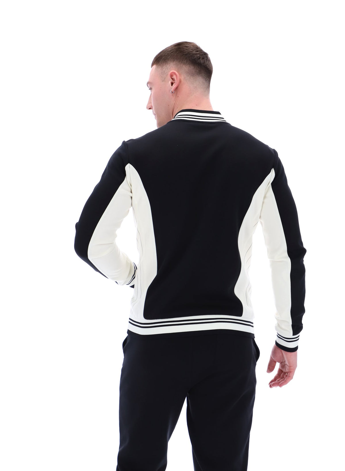 Black Settanta Baseball Track Top