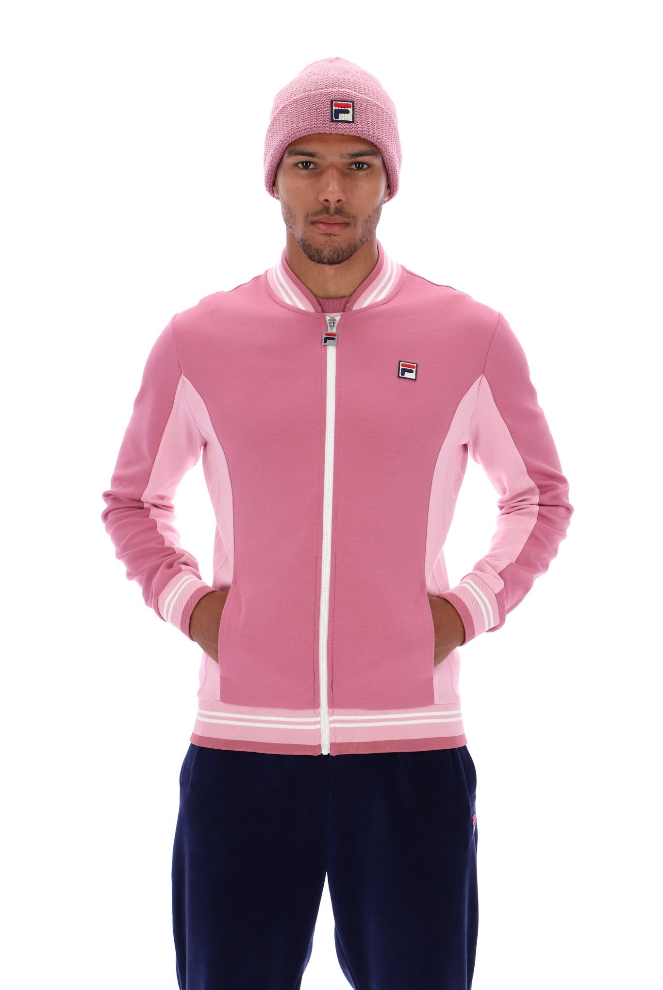 Fila pink tracksuit hotsell