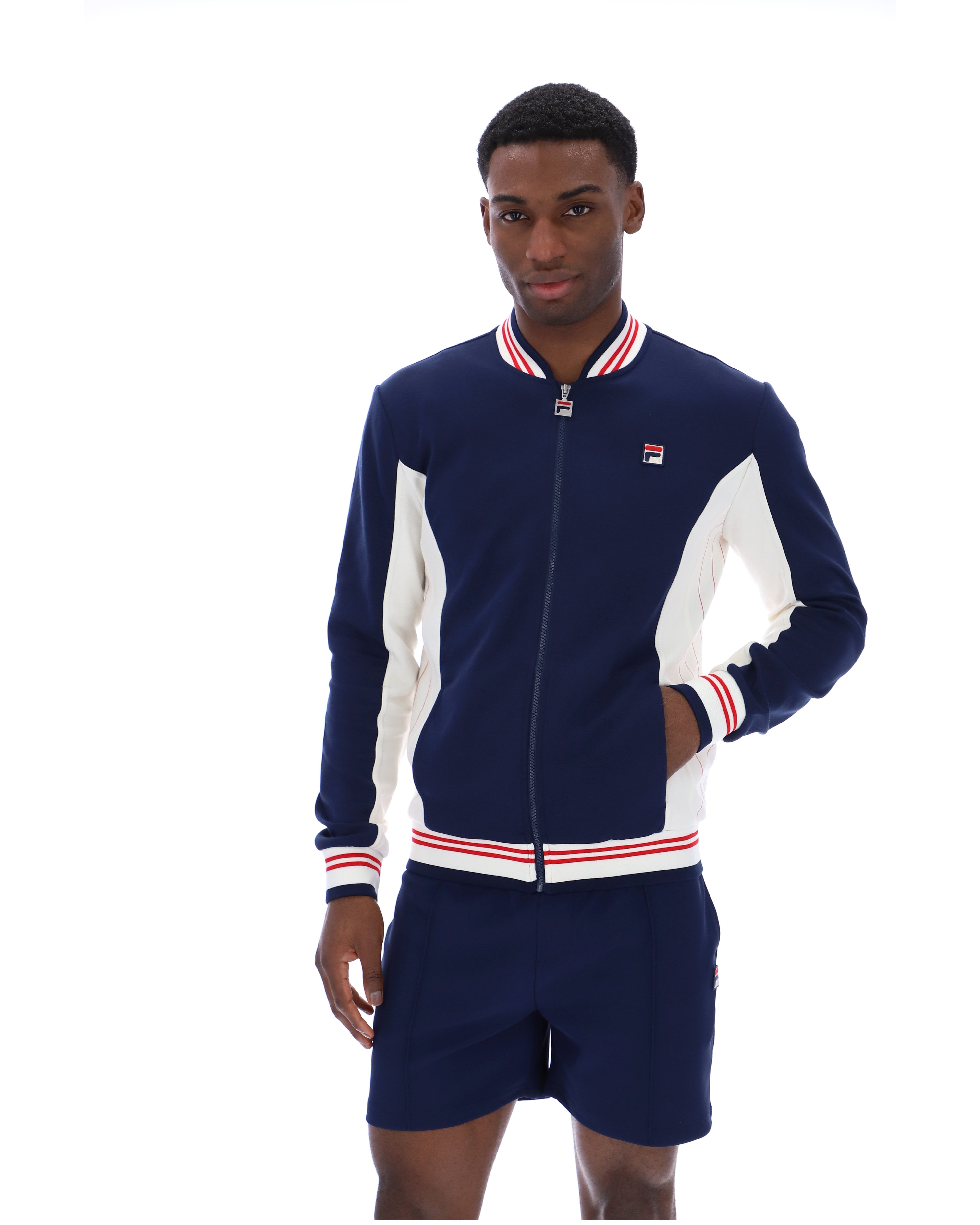 Peacoat Settanta Baseball Track Top – Fila UK