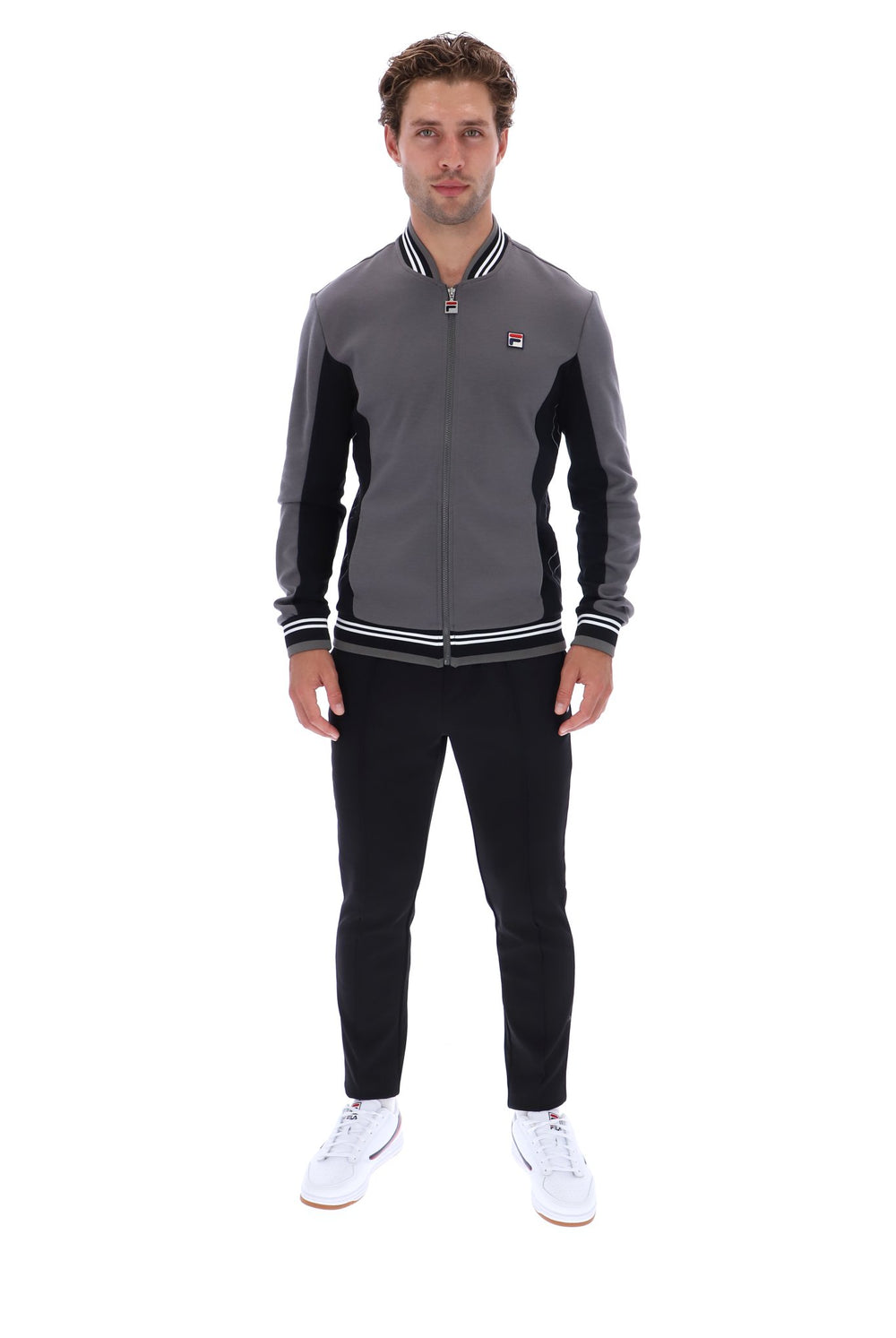 Gunmetal Settanta Baseball Track Top