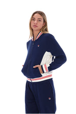 Fila Navy Silvana Iconic Baseball Track Top