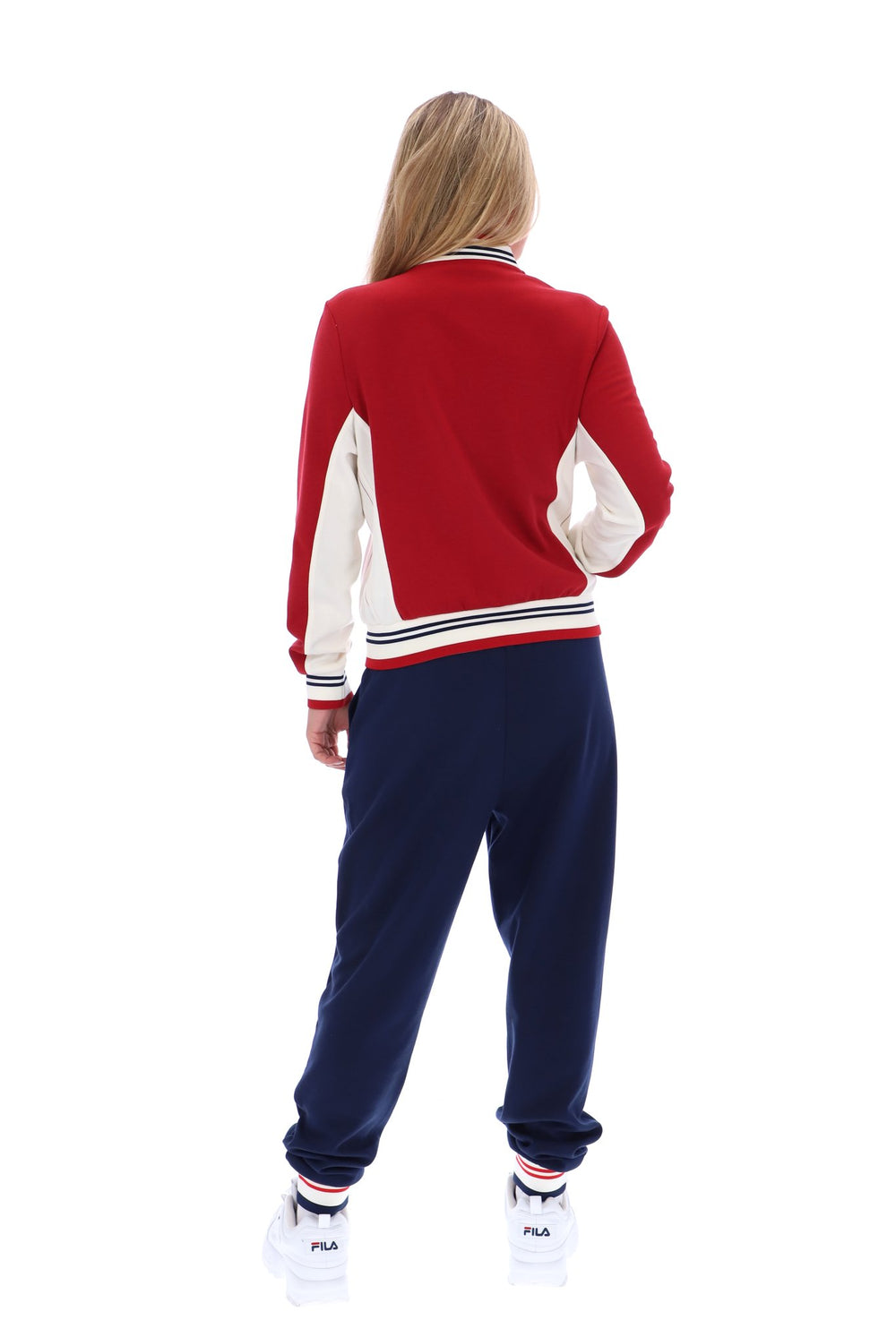Rio Red Silvana Iconic Baseball Track Top