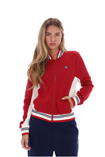 Rio Red Silvana Iconic Baseball Track Top