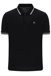 Black Soren 2 Polo Shirt with Tipping