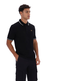 Black Soren 2 Polo Shirt with Tipping