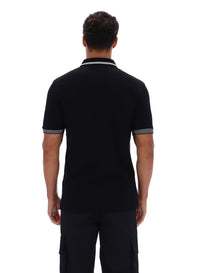 Black Soren 2 Polo Shirt with Tipping