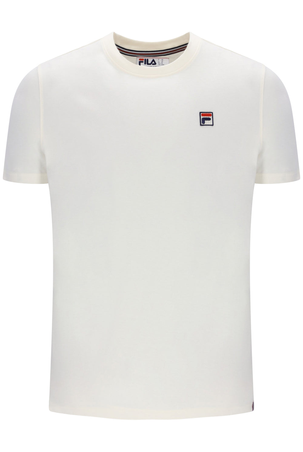 Displays the Gardenia 'FILA' branded Sunny 2 Essential T-Shirt