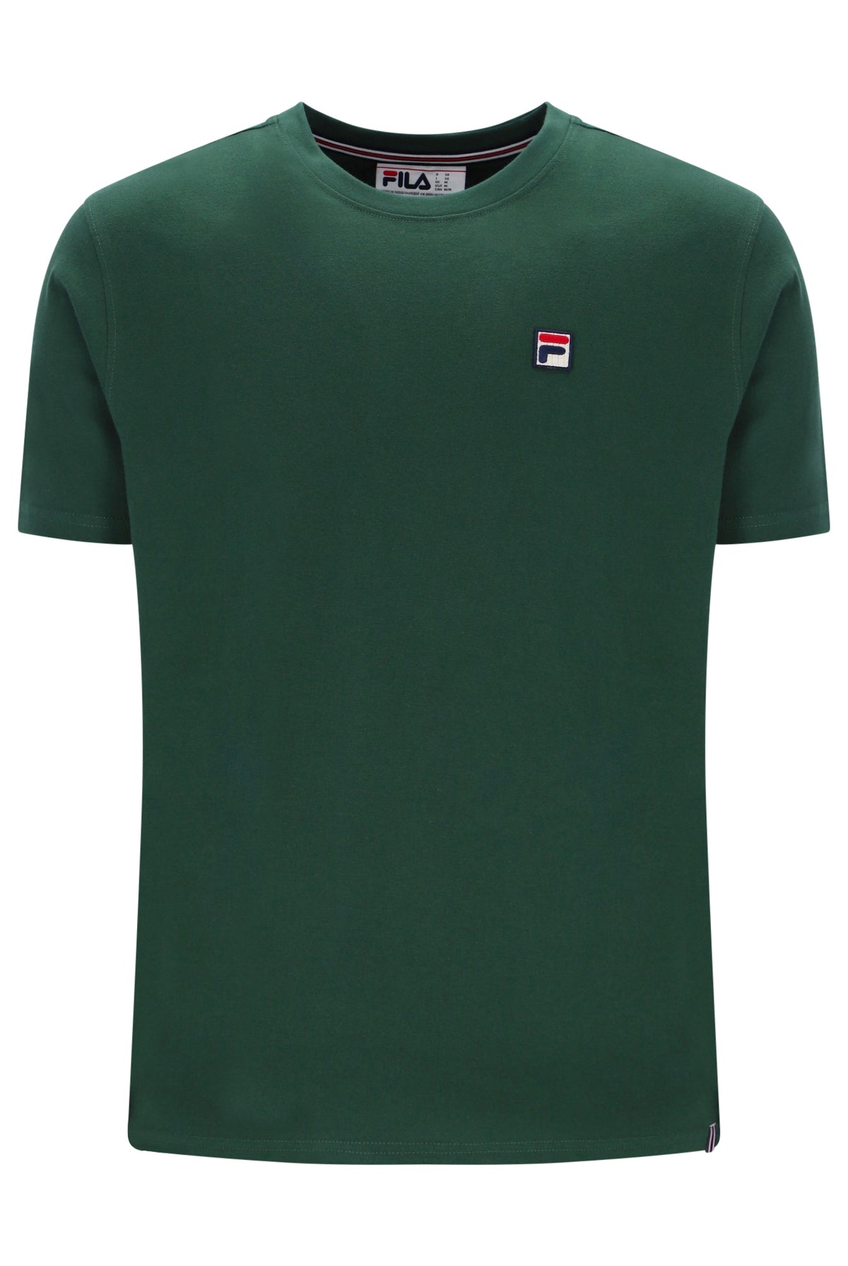 Displays the Pine Needle 'FILA' branded Sunny 2 Essential T-Shirt