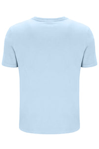 Light blue t-shirt on a white background