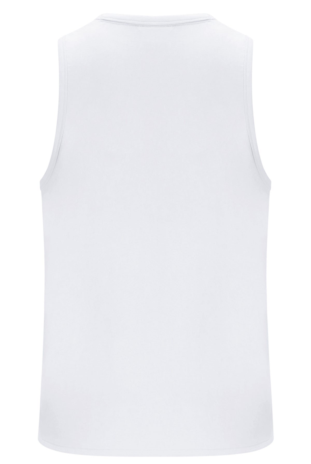 White sleeveless shirt on a white background