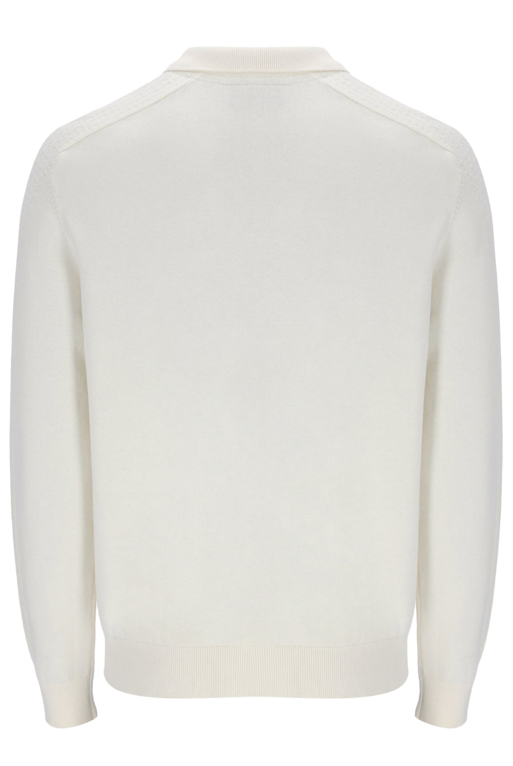 Coconut Milk Teddy Knitted Shirt