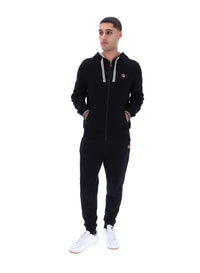 Black Tenconi Zip Up Hoodie