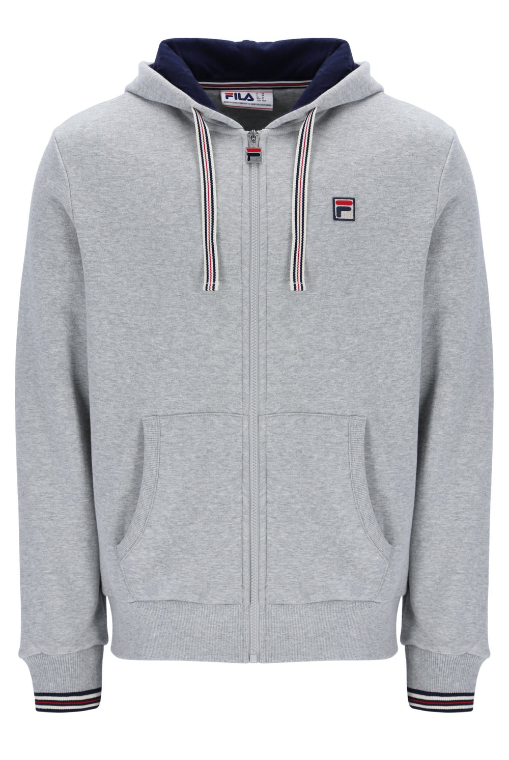 Grey Marl Tenconi Zip Up Hoodie