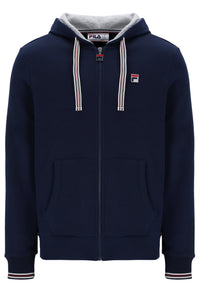 Fila Navy Tenconi Zip Up Hoodie