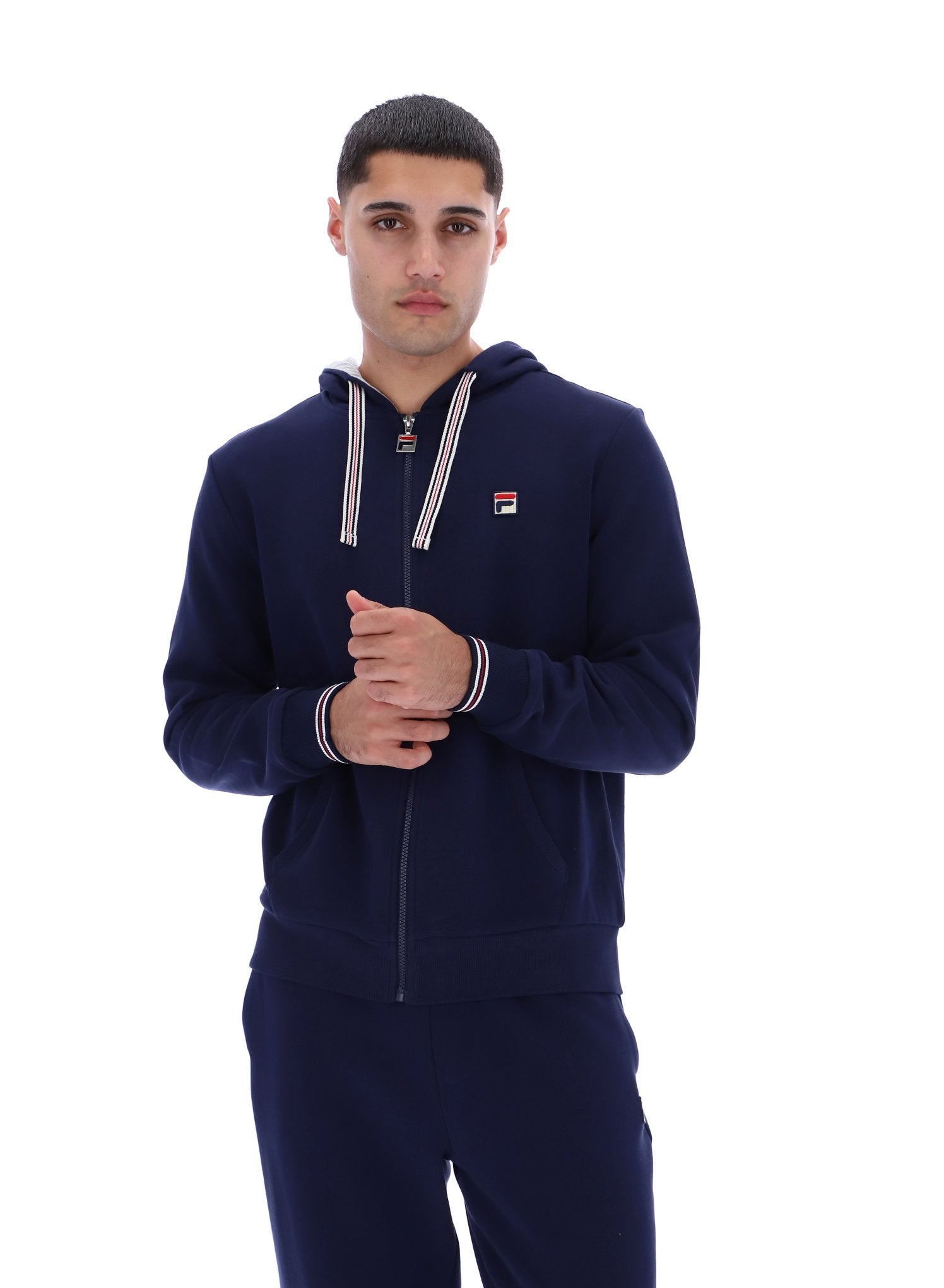Fila Navy Tenconi Zip Up Hoodie – Fila UK