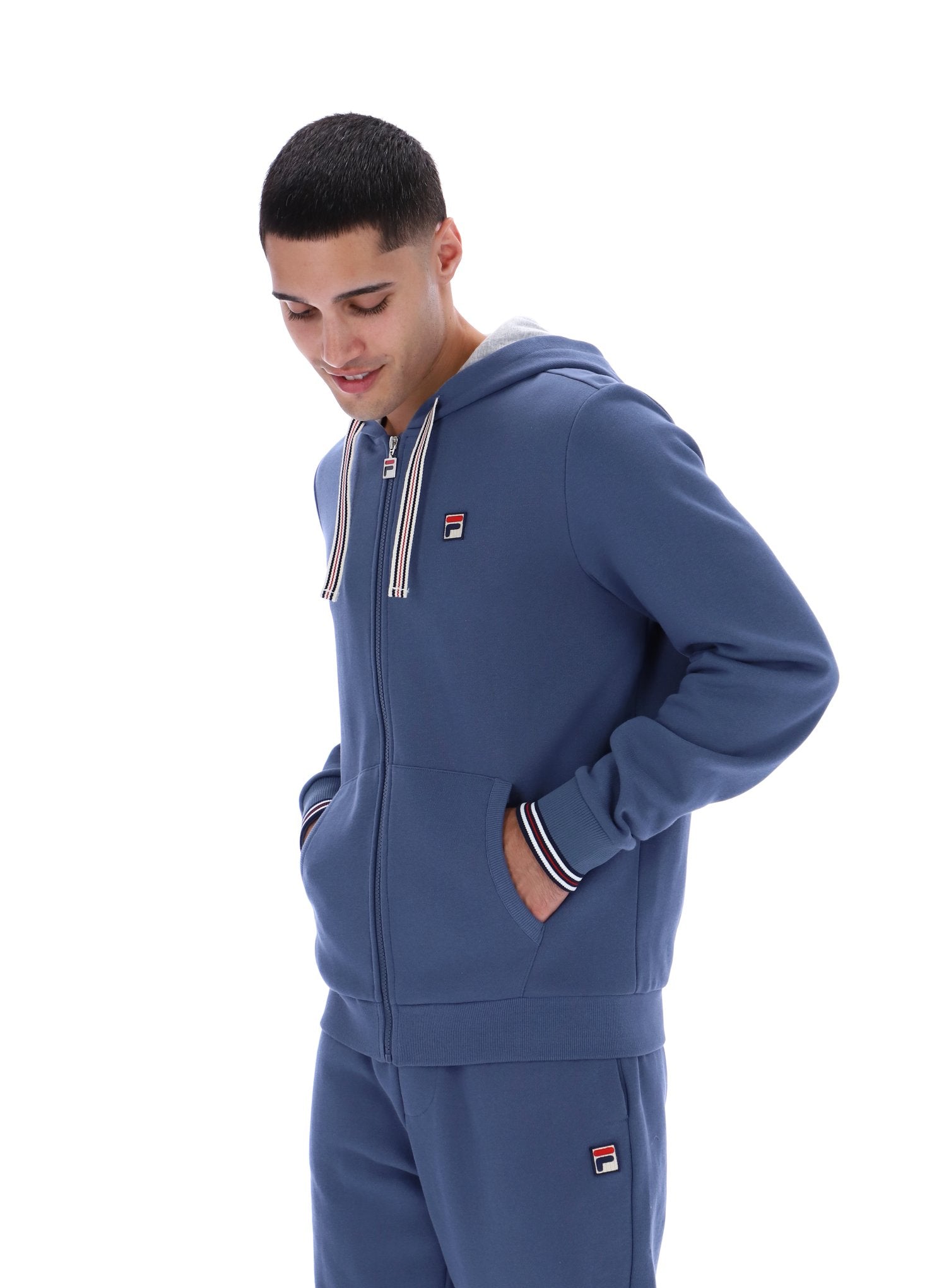 Vintage Indigo Tenconi Zip Up Hoodie – Fila UK