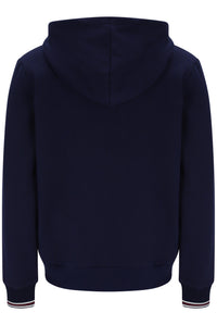 Displays Navy 'Fila' branded Gardenia Tenconi 2 Zip Thru Hoodie
